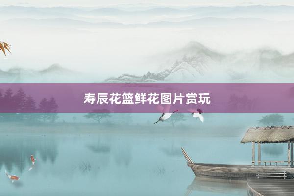 寿辰花篮鲜花图片赏玩